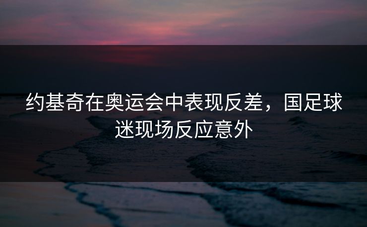 约基奇在奥运会中表现反差，国足球迷现场反应意外